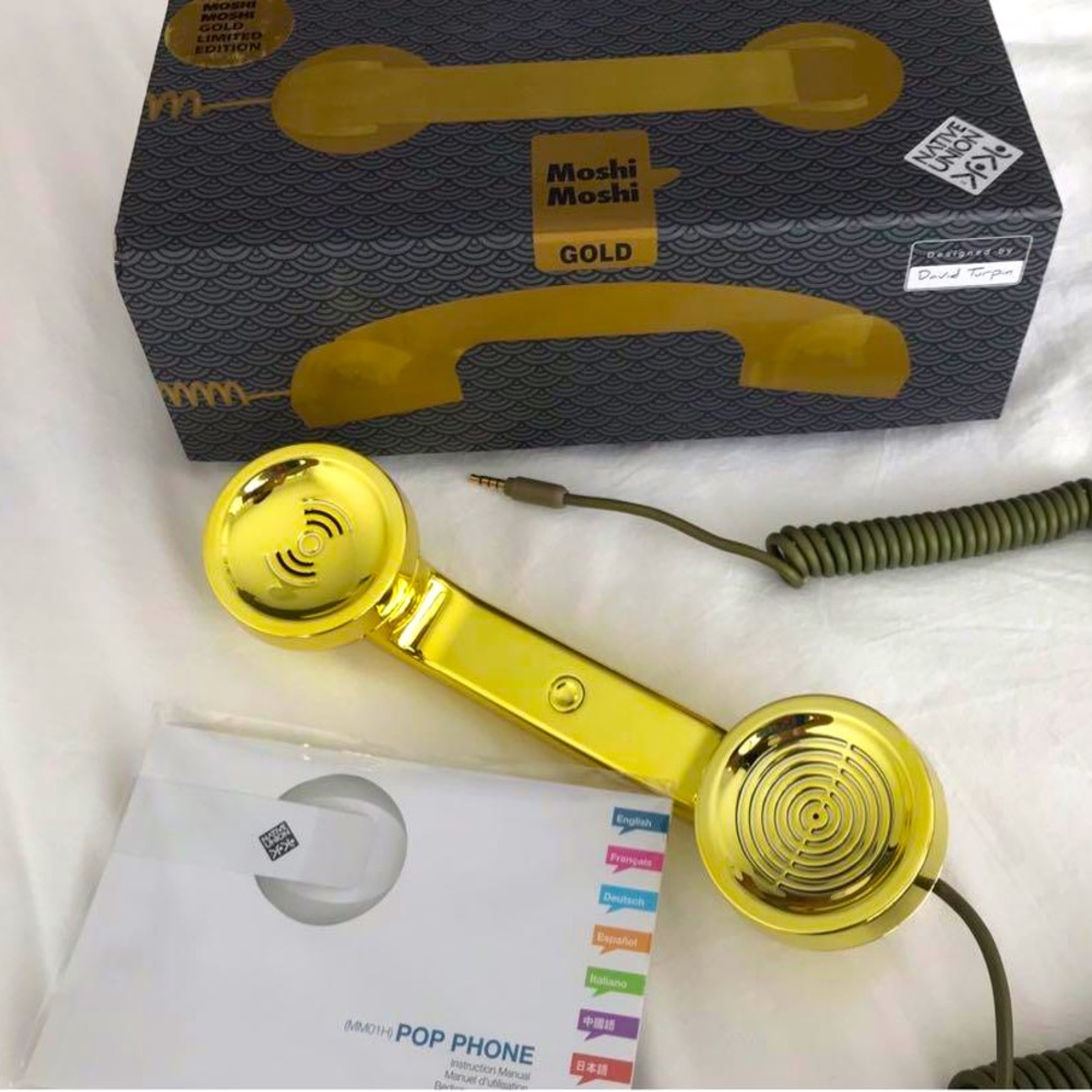 Native Union Moshi Moshi Pop Gold Retro handset